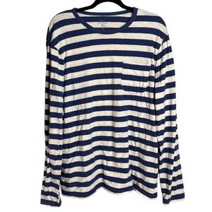 J.Crew Striped Long Sleeve Pocket Tee – XL